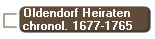 Oldendorf Heiraten
chronol. 1677-1765